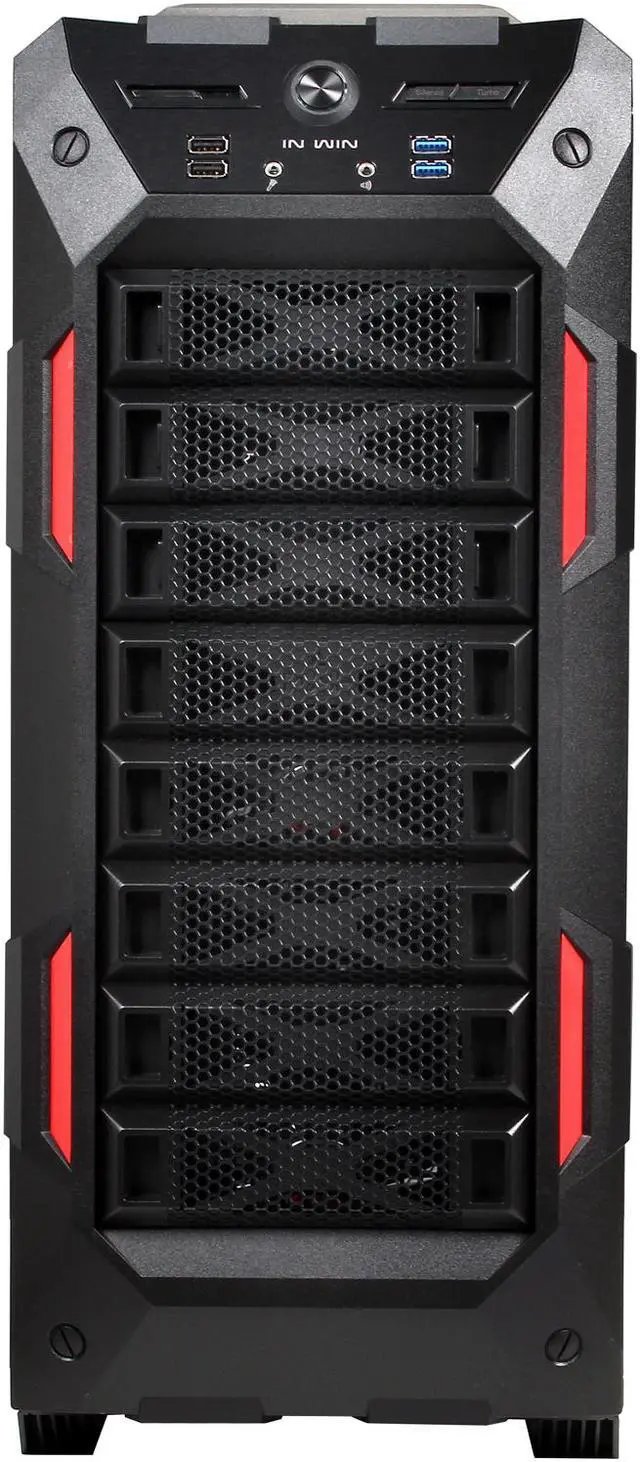 Alt view image 2 of 10 - IN WIN GRone Black SECC ATX Full Tower Computer Case ATX 12V/EPS Power Supply Compatible