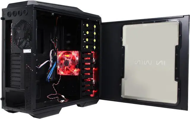 Alt view image 5 of 10 - IN WIN GRone Black SECC ATX Full Tower Computer Case ATX 12V/EPS Power Supply Compatible