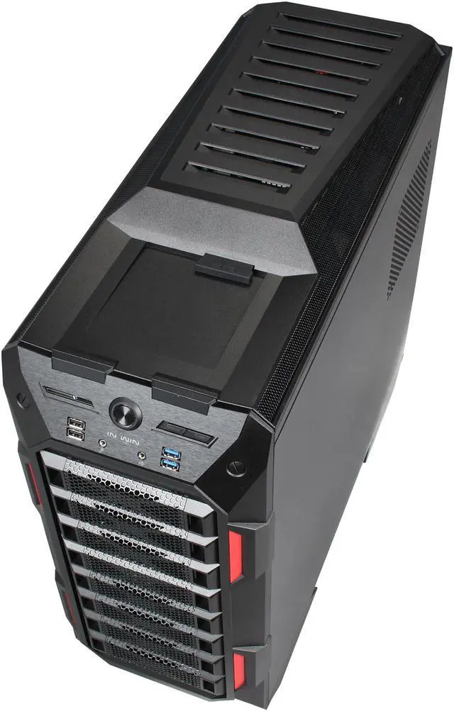 Alt view image 8 of 10 - IN WIN GRone Black SECC ATX Full Tower Computer Case ATX 12V/EPS Power Supply Compatible