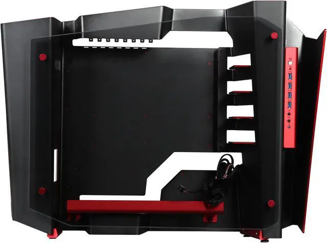 Alt view image 4 of 9 - In Win S-Frame Black Aluminum/Tempered Glass Computer Case Support ATX12V/EPS, up to 220mm Power Supply