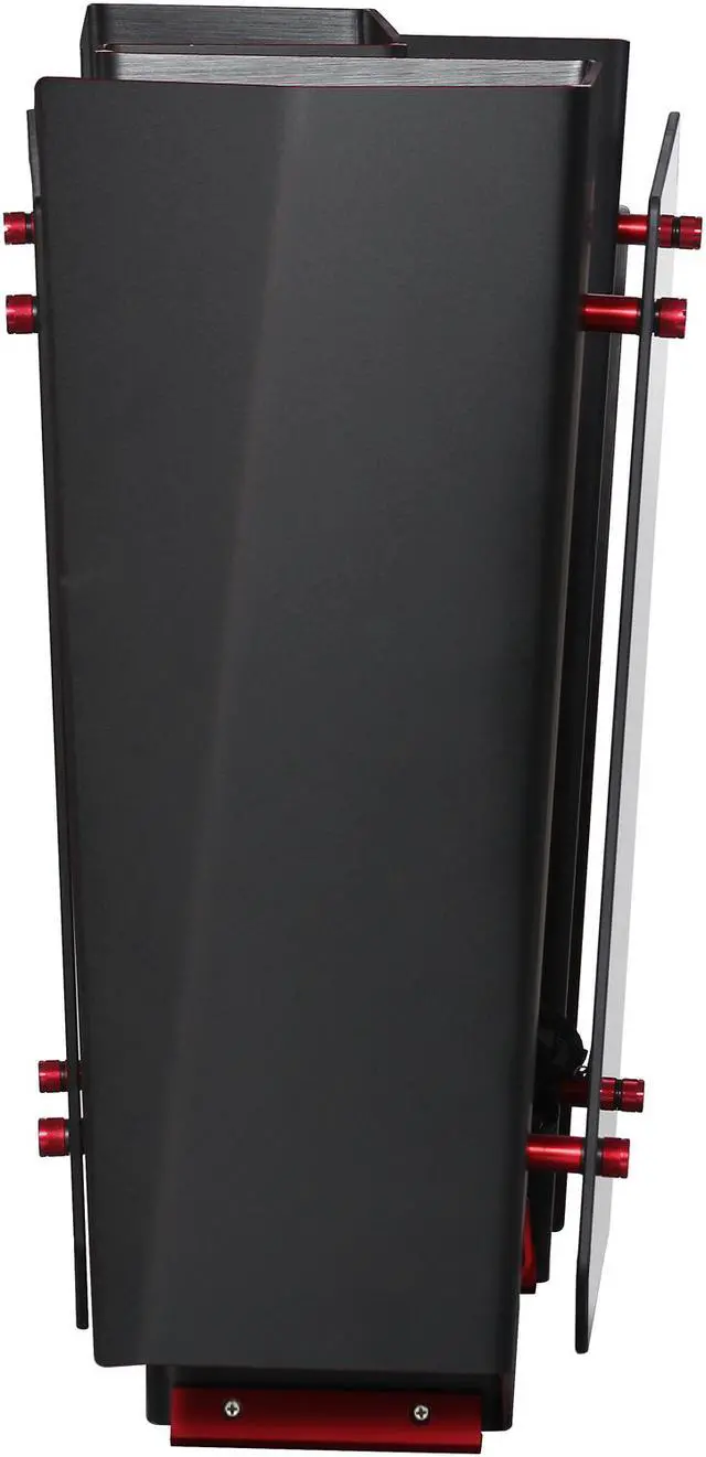 Alt view image 5 of 9 - In Win S-Frame Black Aluminum/Tempered Glass Computer Case Support ATX12V/EPS, up to 220mm Power Supply