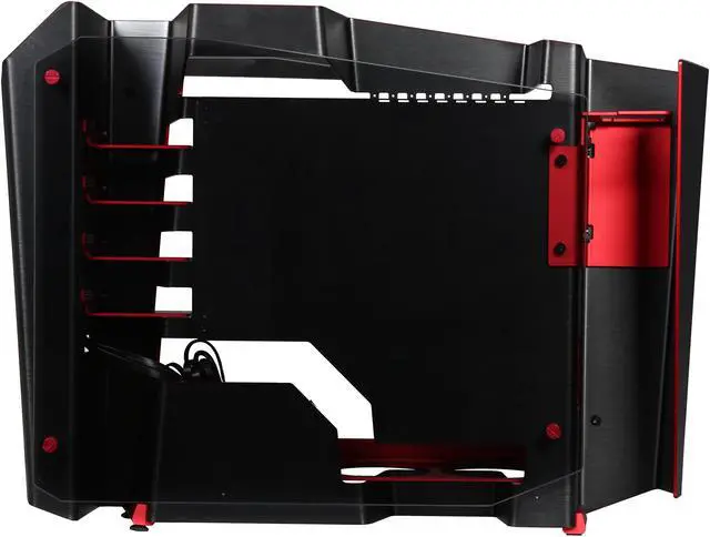 Alt view image 6 of 9 - In Win S-Frame Black Aluminum/Tempered Glass Computer Case Support ATX12V/EPS, up to 220mm Power Supply