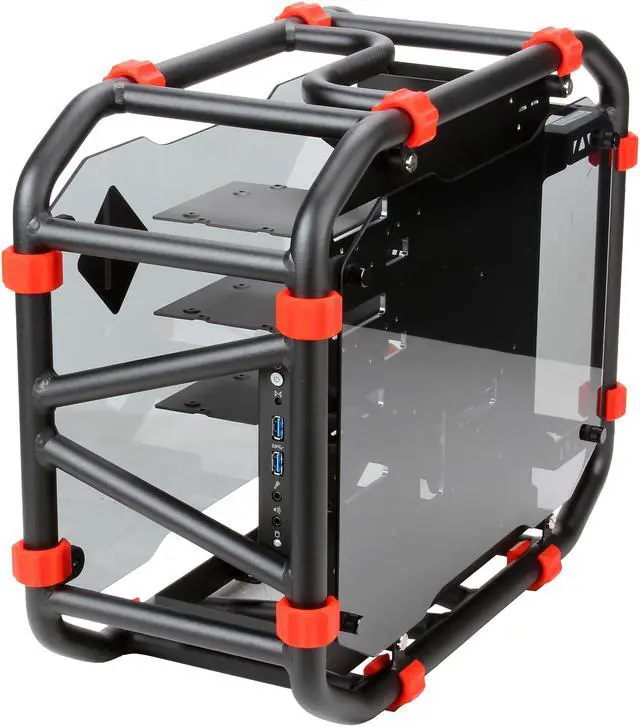 Alt view image 3 of 9 - IN WIN D-FRAME MINI BLACK Black Aluminum Computer Case Support ATX12V/EPS (Up to 220mm) Power Supply