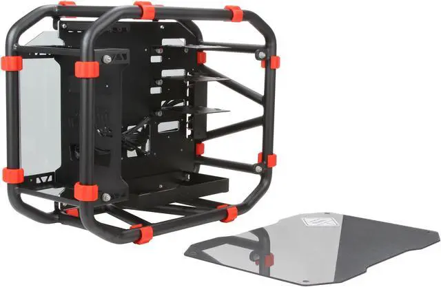 Alt view image 6 of 9 - IN WIN D-FRAME MINI BLACK Black Aluminum Computer Case Support ATX12V/EPS (Up to 220mm) Power Supply