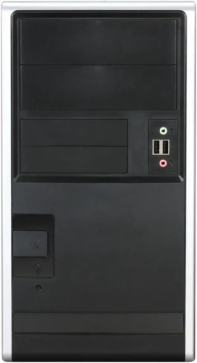 Alt view image 2 of 11 - IN WIN EM013 Black Micro ATX Mini Tower Computer Case 350W Power Supply