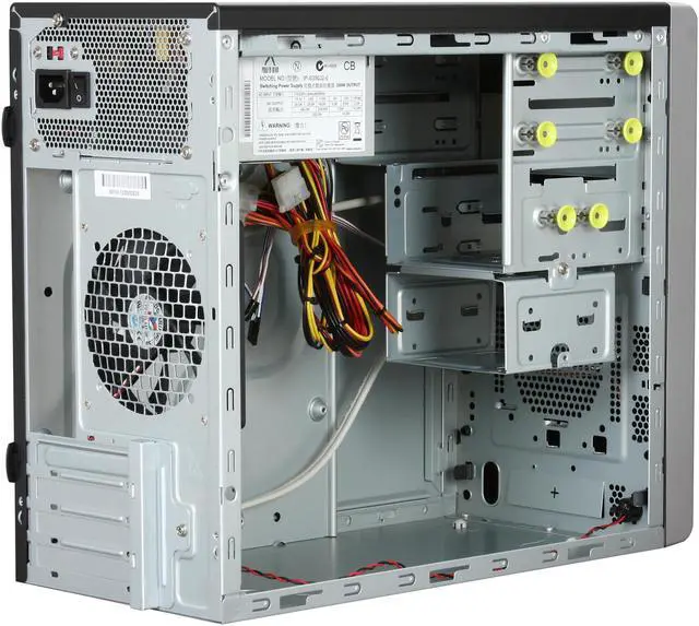 Alt view image 6 of 11 - IN WIN EM013 Black Micro ATX Mini Tower Computer Case 350W Power Supply