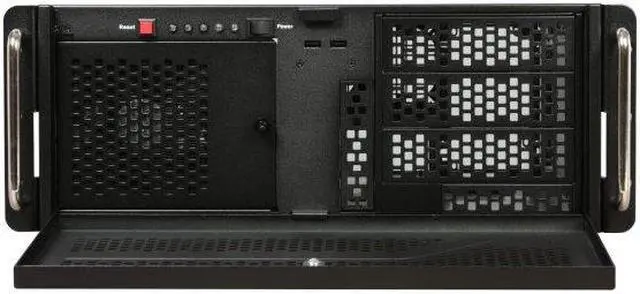 Alt view image 2 of 7 - IN WIN IW-R400-00-00 1.2mm SGCC 4U Rackmount Server Case 3 External 5.25" Drive Bays