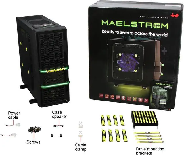 Alt view image 10 of 10 - IN WIN Maelstrom Black SECC(0.8~1.0mm) ATX Full Tower Computer Case