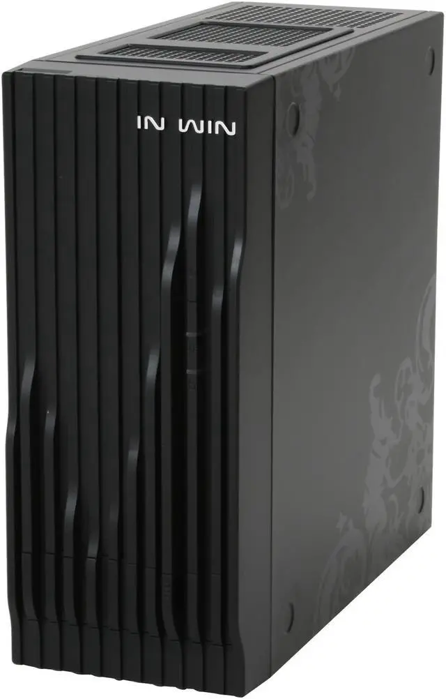 Alt view image 3 of 9 - IN WIN wavy Black Mini-ITX Tower Computer Case 120W Power Supply