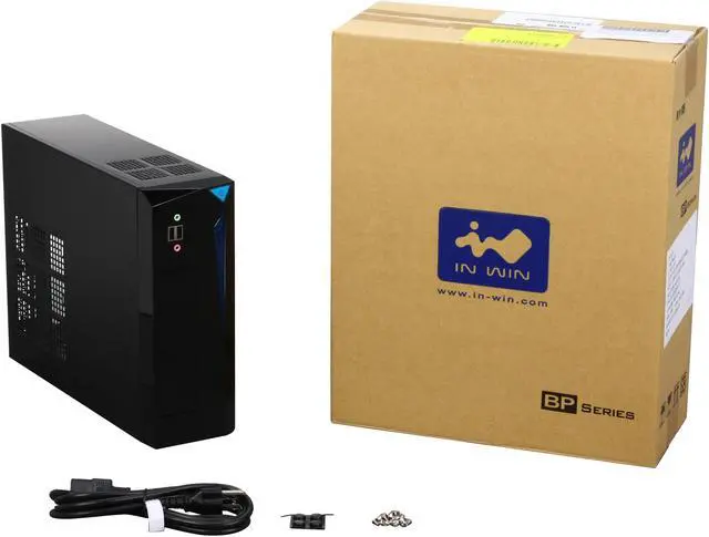 Alt view image 10 of 10 - In Win BP655 mini ITX case with Haswell Ready 200W power supply, 8cm Fan, Black, TAC 2.0, Front USB 2.0X2, HD audio
