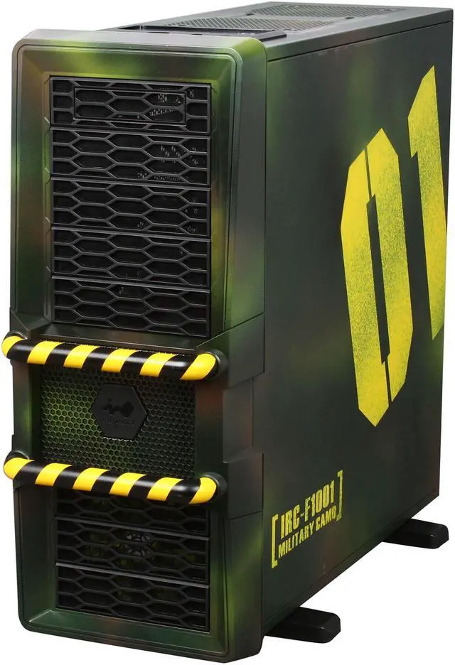 Alt view image 3 of 10 - IN WIN Maelstrom Military Black SECC(0.8~1.0mm) ATX Full Tower Computer Case