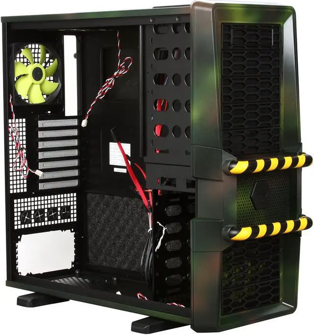 Alt view image 7 of 10 - IN WIN Maelstrom Military Black SECC(0.8~1.0mm) ATX Full Tower Computer Case