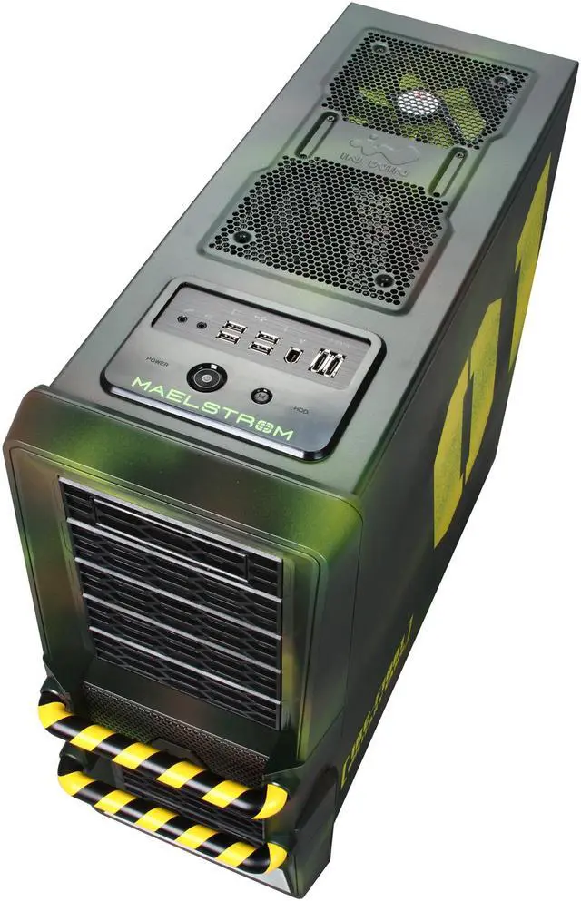 Alt view image 8 of 10 - IN WIN Maelstrom Military Black SECC(0.8~1.0mm) ATX Full Tower Computer Case