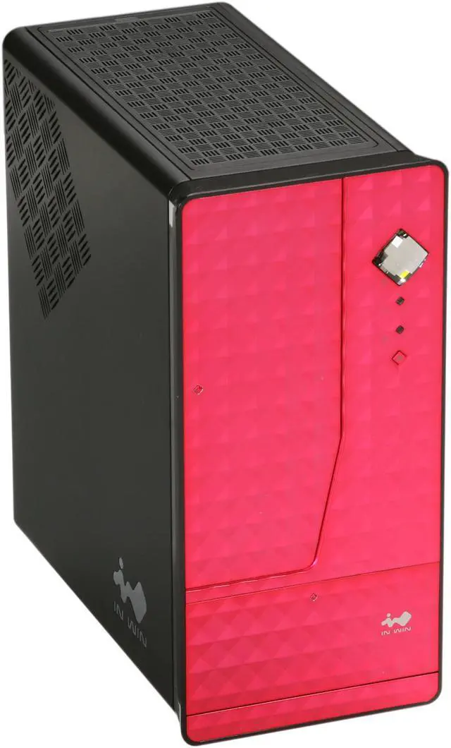 Main image of IN WIN Diva Pink Steel Mini-ITX Tower Computer Case 160W Power Supply