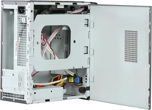 Alt view image 5 of 10 - IN WIN BM650.AD160TBL Black Mini-ITX Tower Computer Case 160W Power Supply