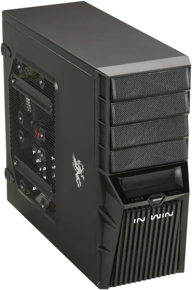 Main image of IN WIN Griffin (Black) Black ATX Mid Tower Computer Case