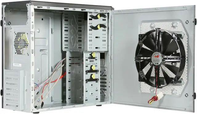 Alt view image 5 of 9 - IN WIN Griffin (Black) Black ATX Mid Tower Computer Case