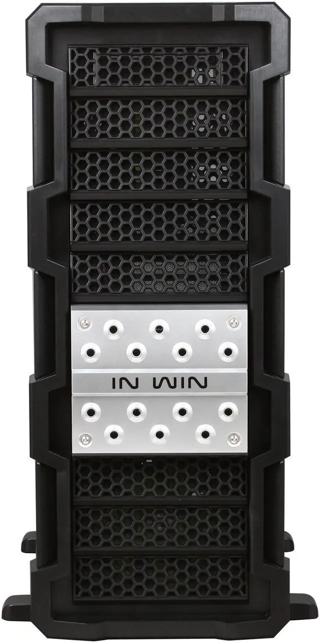 Alt view image 2 of 10 - IN WIN Ironclad Black SECC Steel ATX Full Tower Computer Case