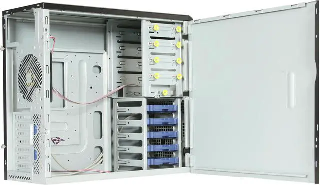 Alt view image 5 of 9 - IN WIN PE-Series IW-PE689 Pedestal Server Case PS/2 ATX12V, EPS12V, 4 External 5.25" Drive Bays