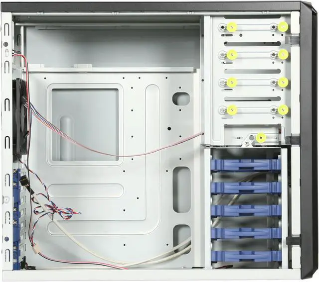 Alt view image 6 of 9 - IN WIN PE-Series IW-PE689 Pedestal Server Case PS/2 ATX12V, EPS12V, 4 External 5.25" Drive Bays