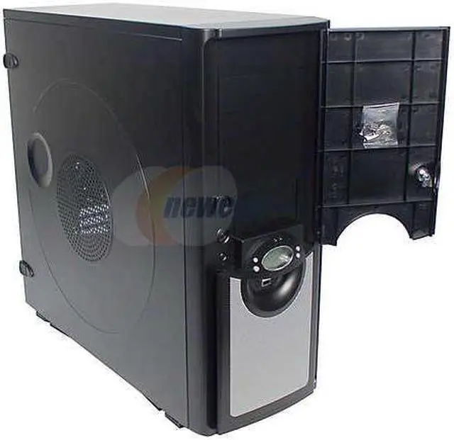 Alt view image 4 of 20 - IN WIN X710 Black Steel ATX Full Tower Computer Case 430W, ATX 12V Power Supply