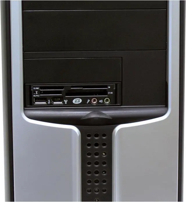 Alt view image 2 of 10 - IN WIN S564G.I300BFD.I530 Black / Silver SECC Japanese Steel metal ATX Mid Tower Computer Case 300W Power Supply