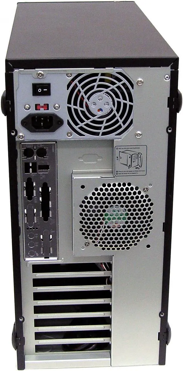 Alt view image 7 of 10 - IN WIN S564G.I300BFD.I530 Black / Silver SECC Japanese Steel metal ATX Mid Tower Computer Case 300W Power Supply