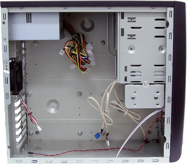 Alt view image 4 of 10 - IN WIN S564G.I300BFD.I530 Black / Silver SECC Japanese Steel metal ATX Mid Tower Computer Case 300W Power Supply