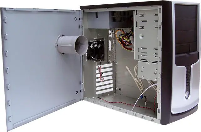 Alt view image 3 of 10 - IN WIN S564G.I300BFD.I530 Black / Silver SECC Japanese Steel metal ATX Mid Tower Computer Case 300W Power Supply