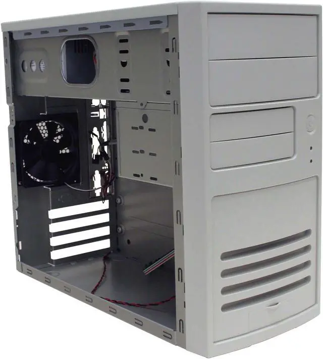 Alt view image 4 of 10 - IN WIN V508T.I300FU2D(1.3V) Beige Steel Micro ATX Mini Tower Computer Case 300W Power Supply