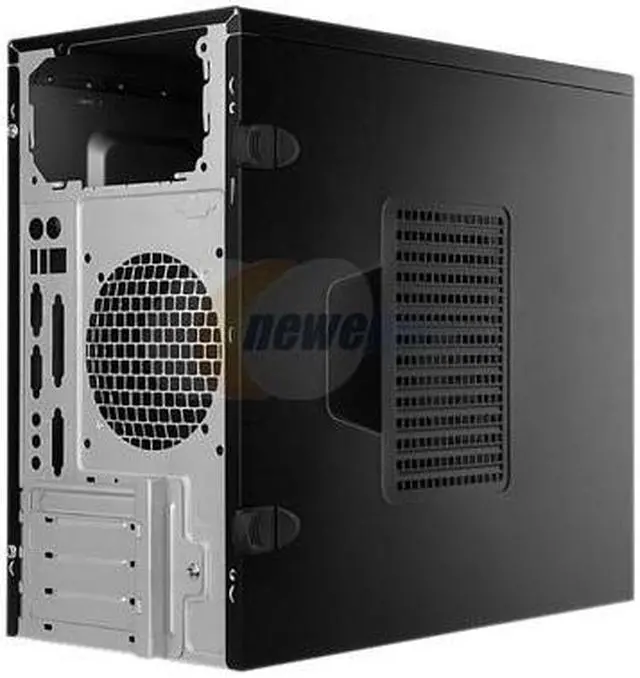 Alt view image 2 of 3 - IN WIN EM Series EM006.T350SL+ Black / Silver Micro ATX Mini Tower Computer Case ATX12V/ , PS/2 , 350W Power Supply