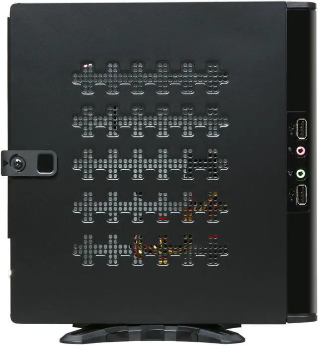 Alt view image 4 of 10 - IN WIN BQ669.AD80TBL Black Mini-ITX Tower S.F.F Slim Chassis (Ultra Small Form Factor) 80W Internal PSU (IP-AD80A7-2) Power Supply