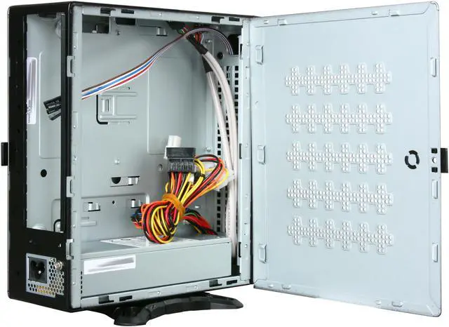 Alt view image 5 of 10 - IN WIN BQ669.AD80TBL Black Mini-ITX Tower S.F.F Slim Chassis (Ultra Small Form Factor) 80W Internal PSU (IP-AD80A7-2) Power Supply