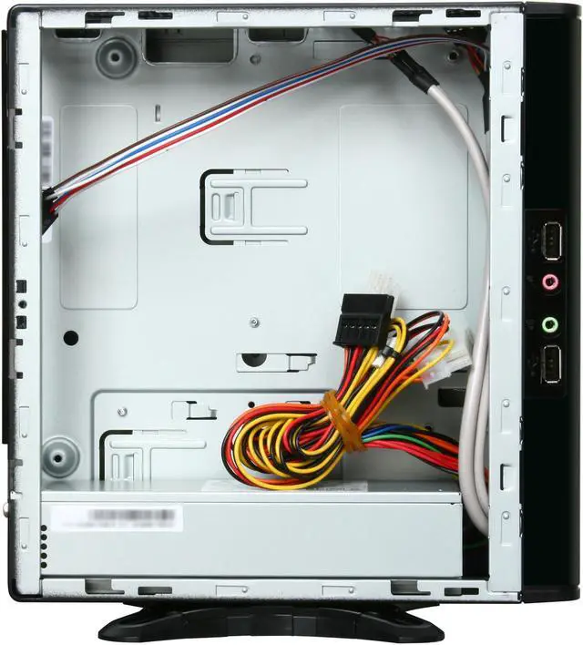 Alt view image 6 of 10 - IN WIN BQ669.AD80TBL Black Mini-ITX Tower S.F.F Slim Chassis (Ultra Small Form Factor) 80W Internal PSU (IP-AD80A7-2) Power Supply