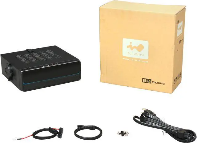 Alt view image 10 of 10 - IN WIN BQ669.AD80TBL Black Mini-ITX Tower S.F.F Slim Chassis (Ultra Small Form Factor) 80W Internal PSU (IP-AD80A7-2) Power Supply