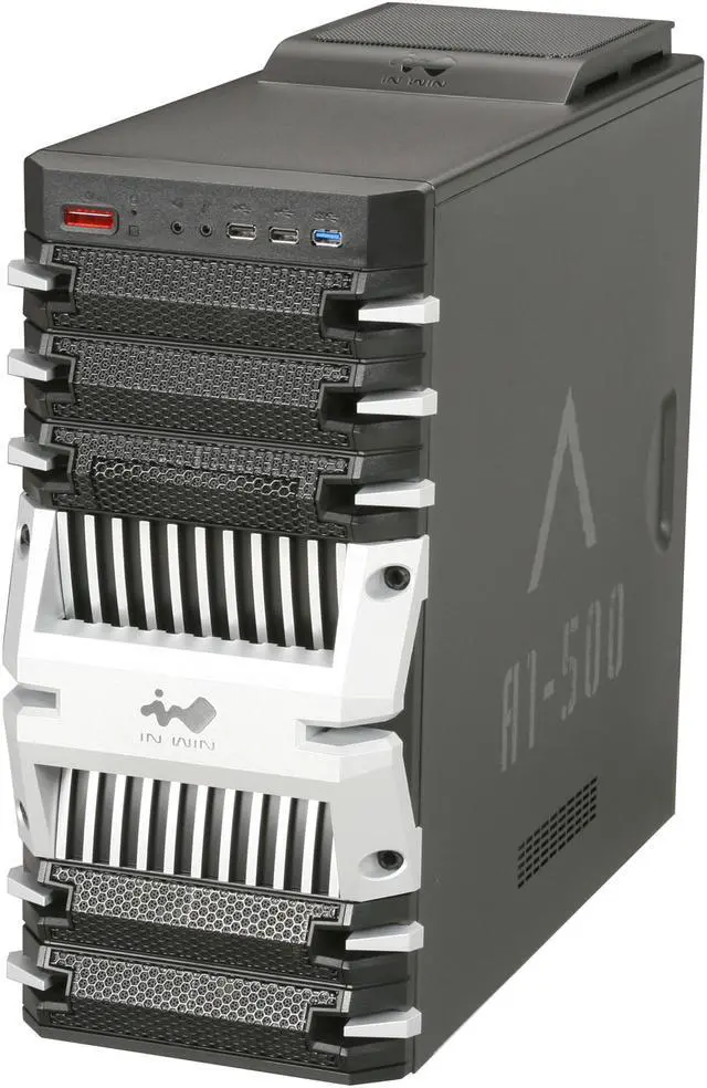 Alt view image 3 of 9 - IN WIN TRACK Black / Silver SECC Steel ATX Mid Tower Computer Case