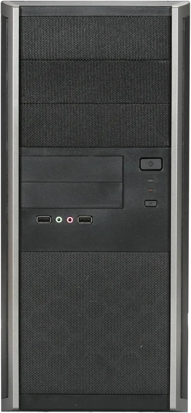 Alt view image 2 of 9 - IN WIN EA Series EA035.CQ350SL Black ATX Mid Tower Computer Case 350W Power Supply
