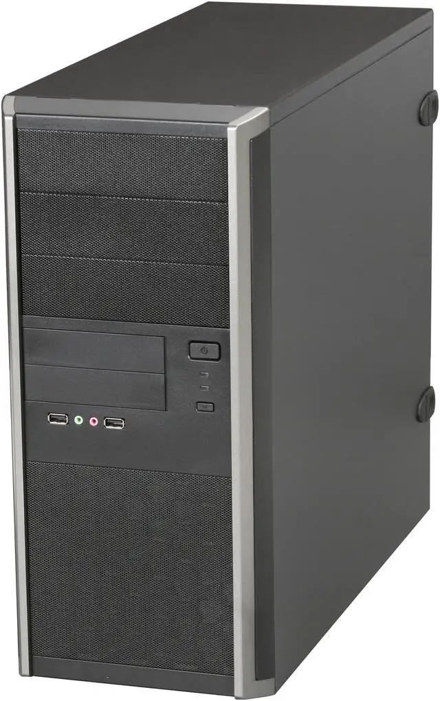 Alt view image 3 of 9 - IN WIN EA Series EA035.CQ350SL Black ATX Mid Tower Computer Case 350W Power Supply