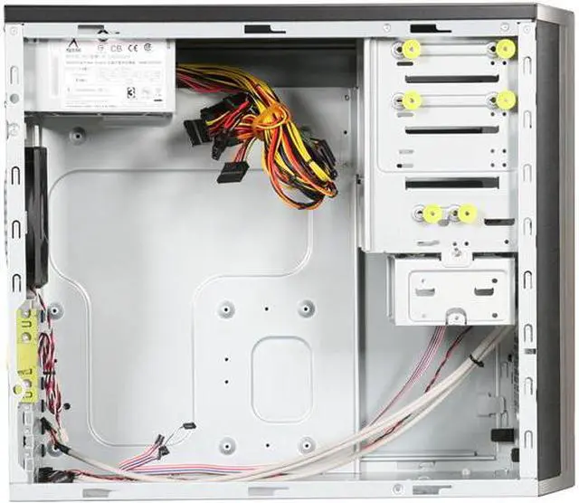 Alt view image 6 of 9 - IN WIN EA Series EA035.CQ350SL Black ATX Mid Tower Computer Case 350W Power Supply