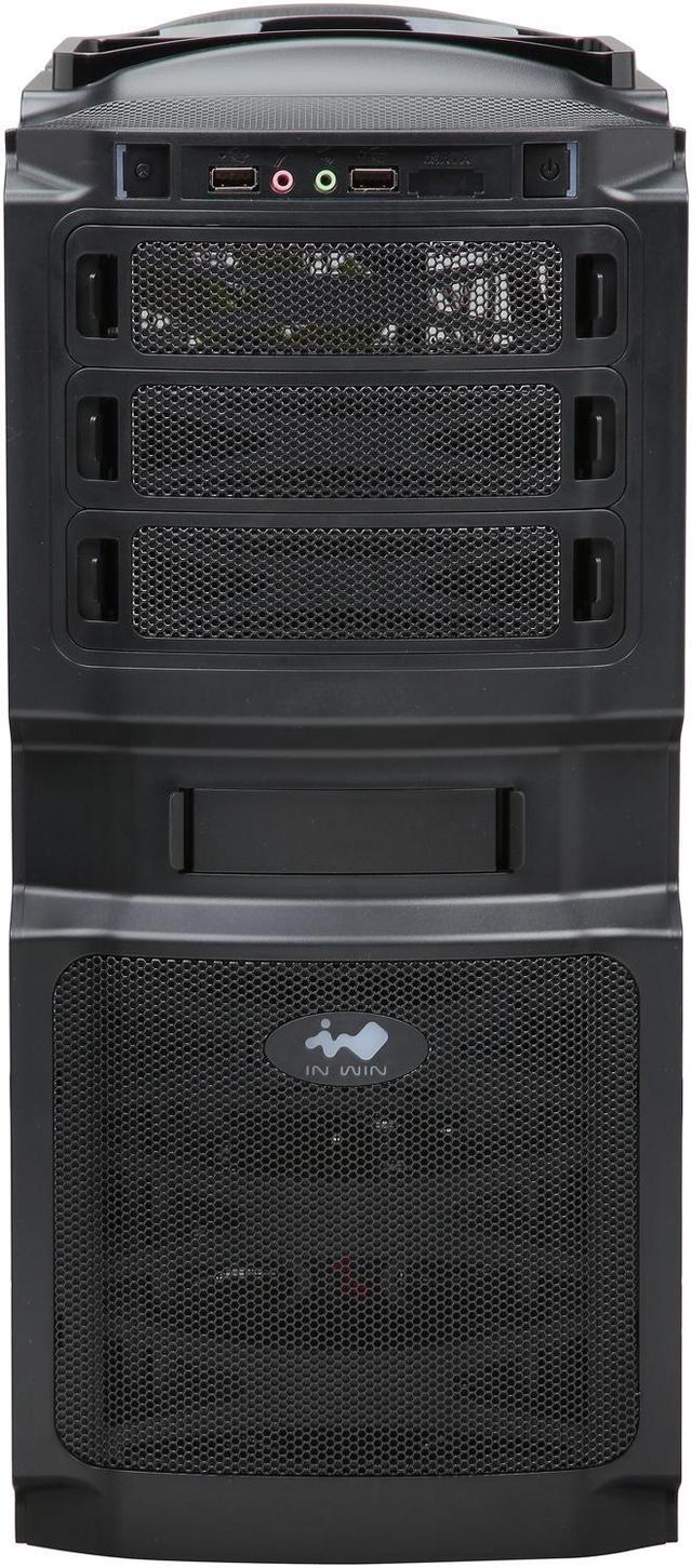 Alt view image 2 of 10 - IN WIN BUC Black SECC Steel ATX Mid Tower Computer Case ATX 12V, PSII Size, Not Included Power Supply