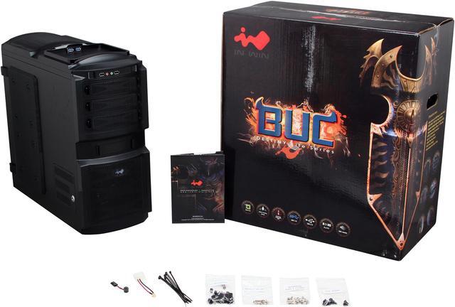 Alt view image 10 of 10 - IN WIN BUC Black SECC Steel ATX Mid Tower Computer Case ATX 12V, PSII Size, Not Included Power Supply