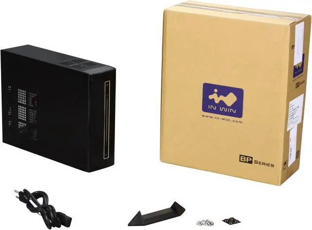 Alt view image 9 of 9 - In Win BP671 mini ITX case with Haswell Ready 200W power supply, 8cm Fan, Black, TAC 2.0, Front USB 2.0X2, HD audio