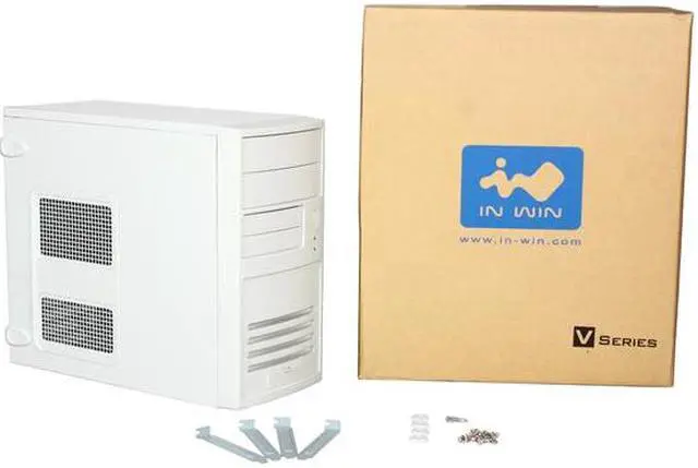 Alt view image 9 of 9 - IN WIN IW-V508T2X.L+ Beige Steel Micro ATX Mini Tower Computer Case