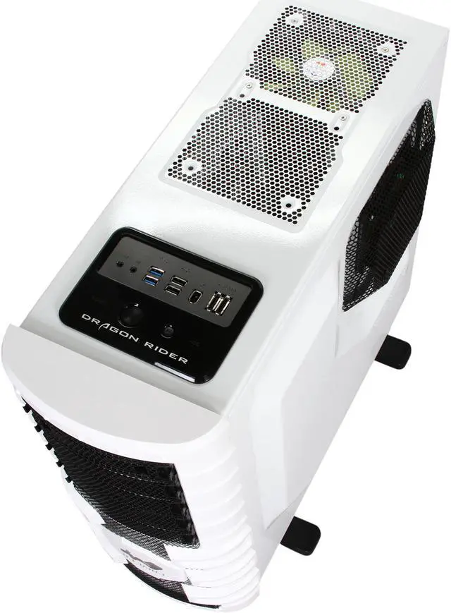 Alt view image 10 of 11 - IN WIN DRAGON RIDER WHITE (Limited Edition) 1.0 ~ 0.8mm SEEC Steel ATX Full Tower Computer Case