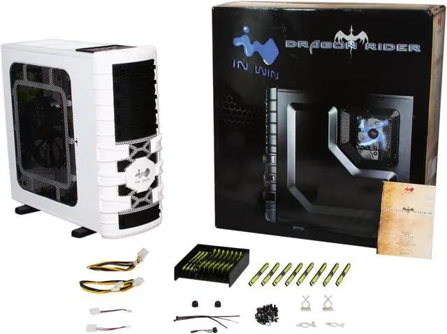 Alt view image 11 of 11 - IN WIN DRAGON RIDER WHITE (Limited Edition) 1.0 ~ 0.8mm SEEC Steel ATX Full Tower Computer Case