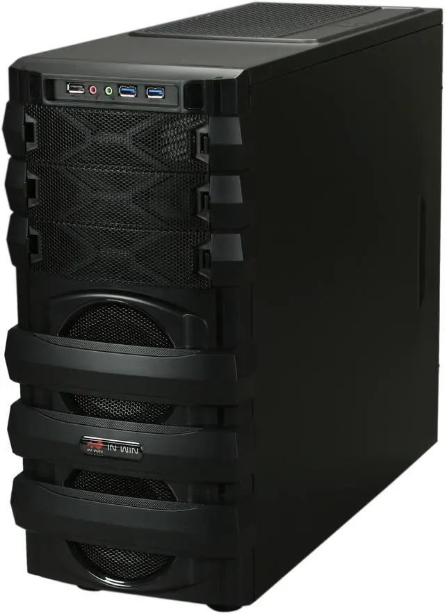 Alt view image 3 of 10 - IN WIN MANA134 Black SEEC Steel ATX Mid Tower Computer Case