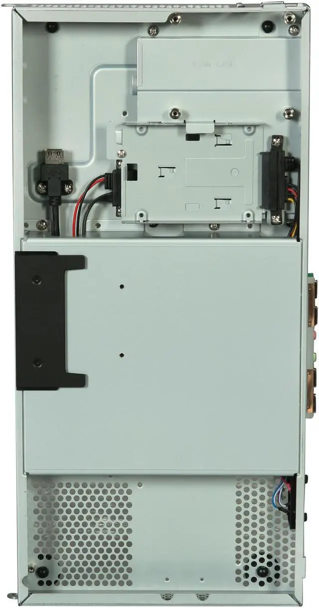Alt view image 6 of 7 - IN WIN K1 STANDARD Black Thin Mini-ITX Desktop Computer Case 120W Power Supply