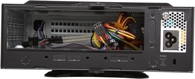 Alt view image 5 of 10 - IN WIN BQ656T.AD120TBL Black Mini-ITX Desktop Computer Case 120W Power Supply
