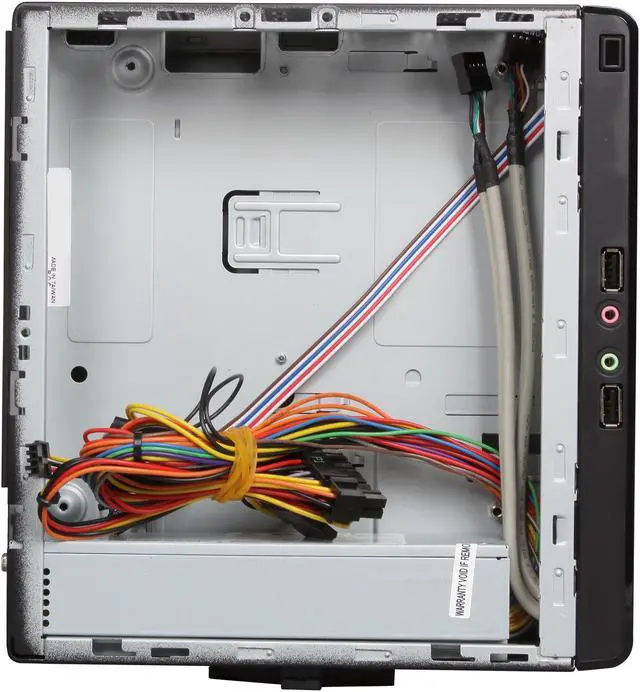 Alt view image 7 of 10 - IN WIN BQ656T.AD120TBL Black Mini-ITX Desktop Computer Case 120W Power Supply