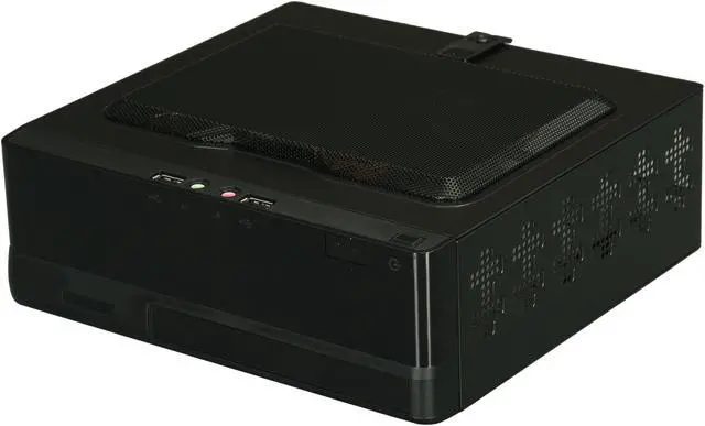 Main image of IN WIN BQS656.DD120BL Black Steel / Plastic Mini-ITX Desktop Computer Case 120W External Adaptor Power Supply